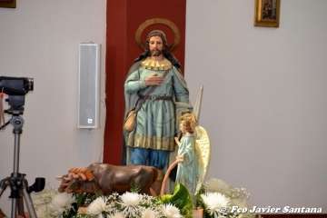 Misa y procesión religiosa en Cazadores  (Foto Francisco Javier Santana)